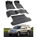 Car Floor Mats for Toyota 4Runner: 2003-2009 4th Gen Cargo Trunk Liner, All Weather Accessories Rubber Carpet Custom Fit for To