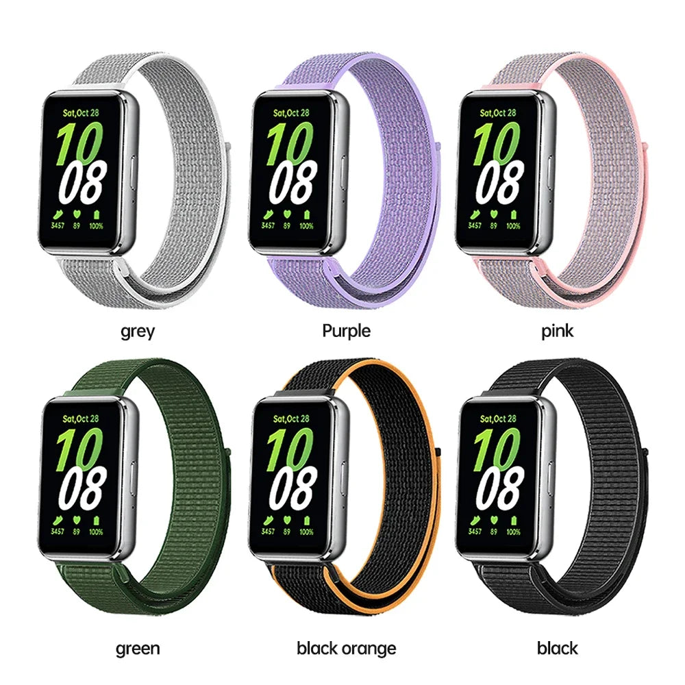 Nylon Loop Strap for Samsung Galaxy Fit 3 Adjustable Elastic Bracelet  Watchband for iWatch Samsung Galaxy Fit3 Band Accessories