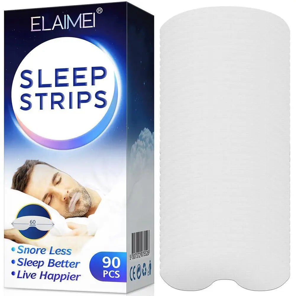ELAIMEI Anti Snoring Sleep Strips Disposable Gentle Mouth Tape Better Nose Breathing Reduce Mouth Dryness Sore Throat
