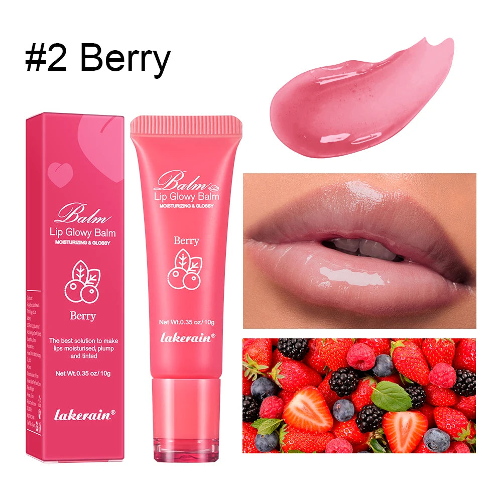 Lakerain Brightening Lip Balm Reduces Lip Lines Lips Moisturizing Hydrating Removing Dead Skin Fruity Moisturizing Lip Balm
