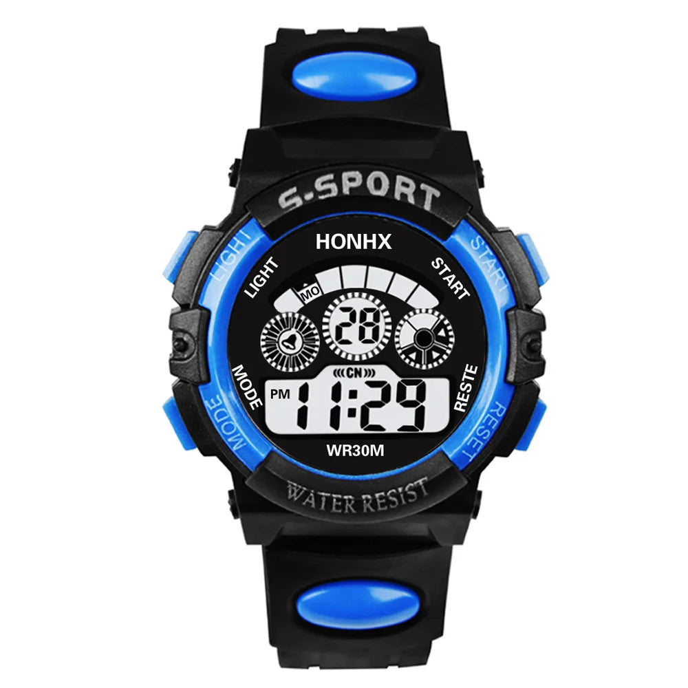Children's Watch Multi Functional Night Light Timing Sports Student Electronic Watch