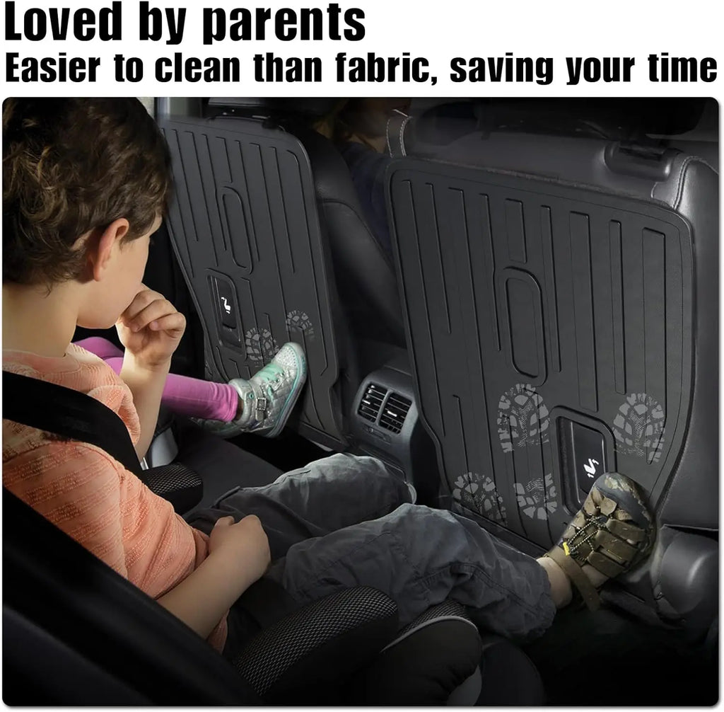 All-Weather TPE Seatback Mats for 2024-2026 Toyota Grand Highlander 7-Seat Captain Chairs, Durable Car Mat Accessories