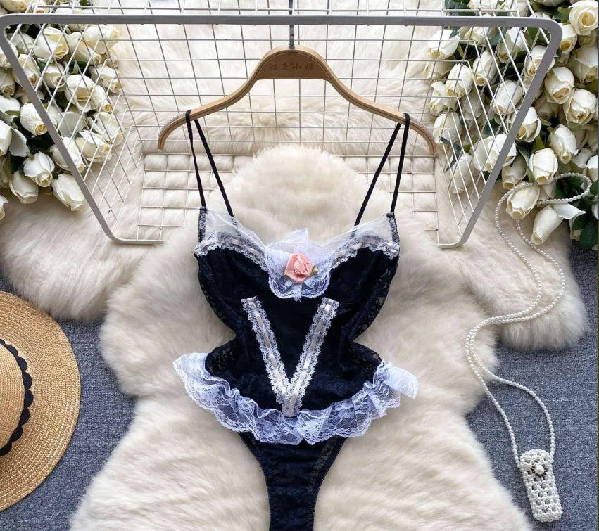 Woman Fashion Comfortable Jumpsuit Women Uniform Sexy Party Hotsweet Outfit Women Cool style Long Sleeve Jumpsuit Set Halloween