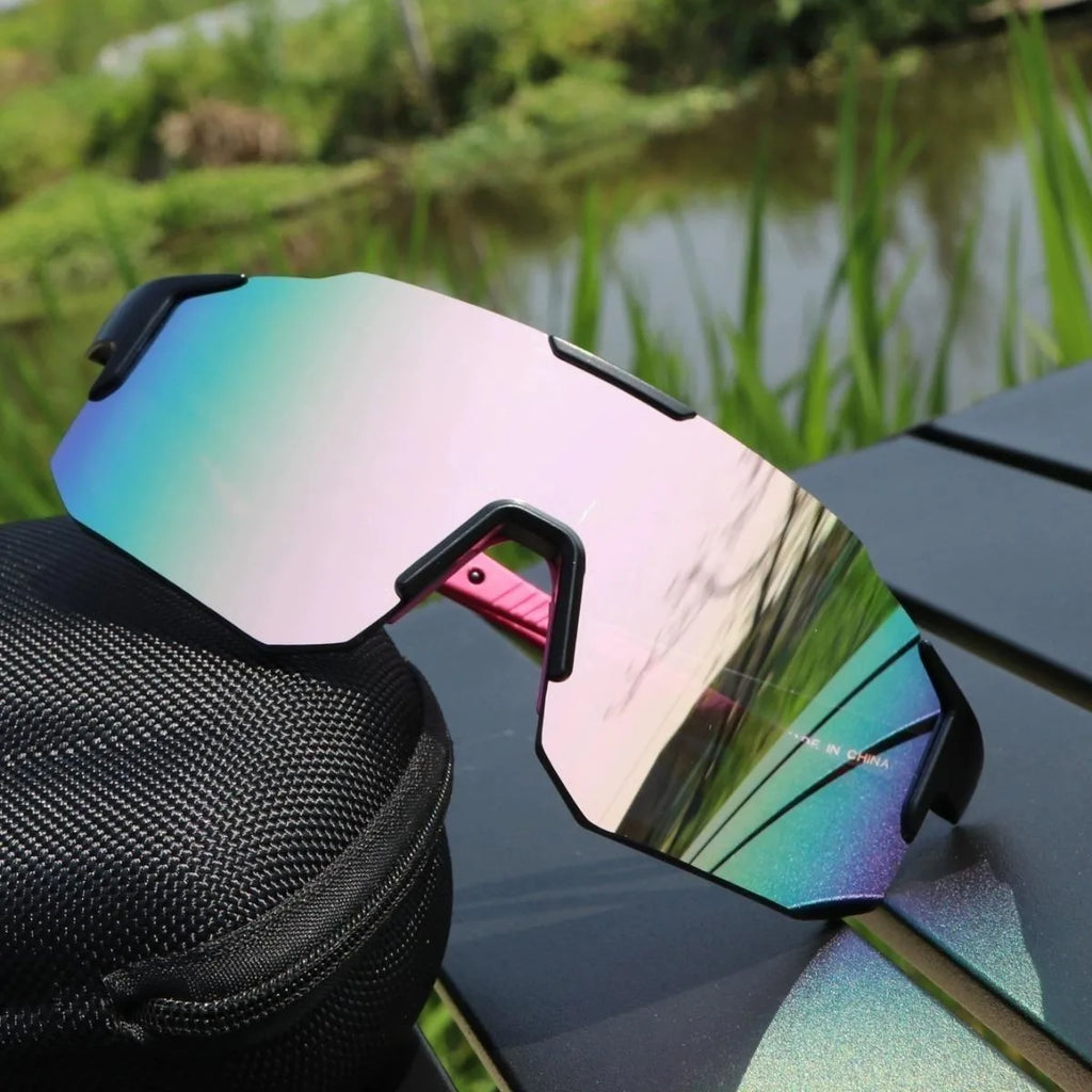 Cycling Sunglasses Anti-Ultraviole Hiking Climbing UV400 Shades Goggles Large Frame Oversized Hiking Climbing Eyewear