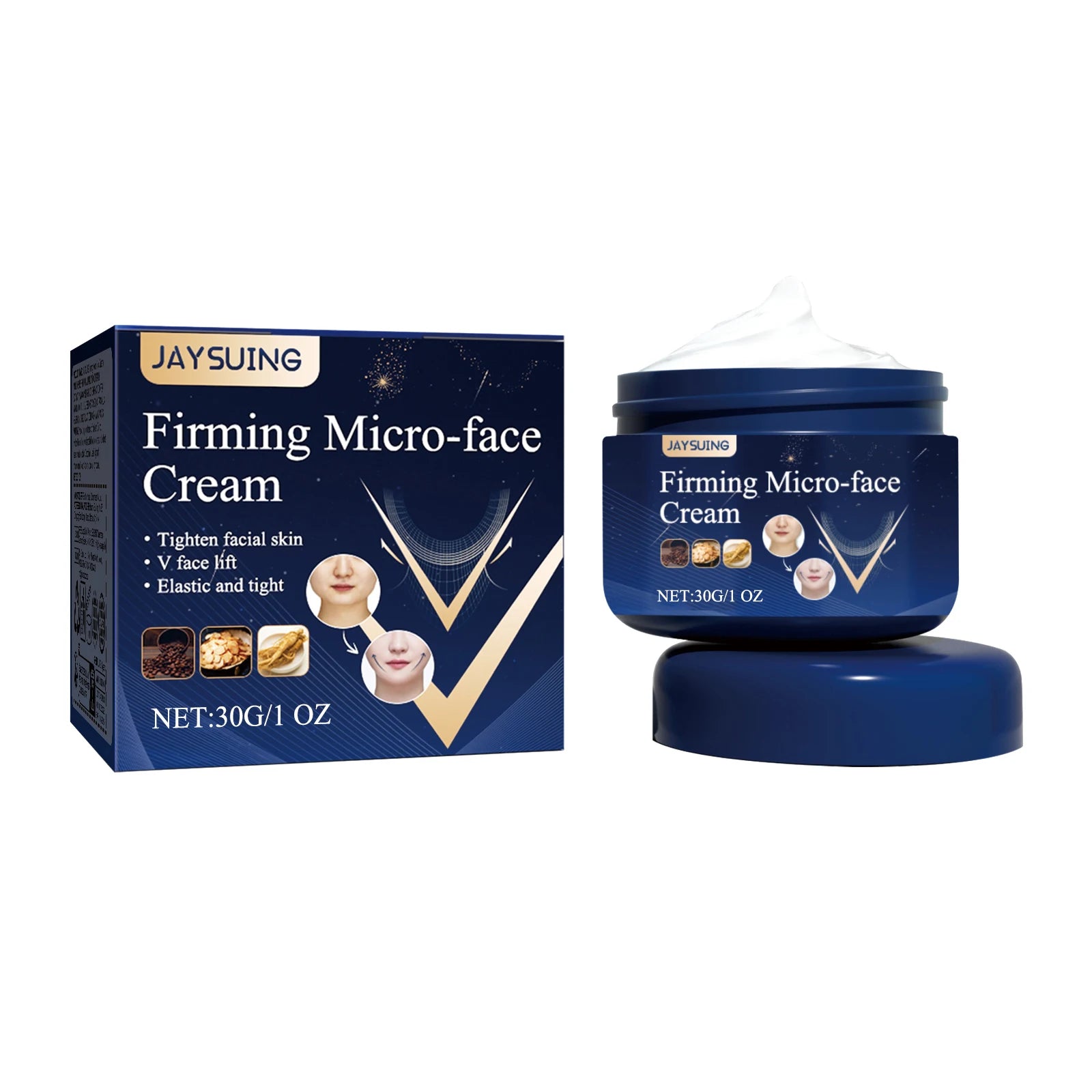 V Shape Lift Cream S-limming Lifting Improve Masseter Muscle Double Chin Anti W-rinkle Reshape Face Counter Firming Skin Care