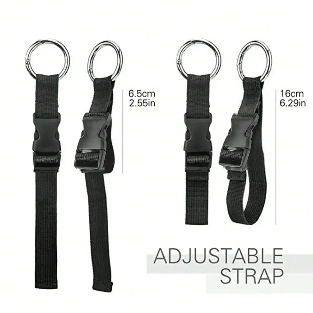5/4/3/2/1Pcs Travel Luggage Fixed Strap Backpack External Strap Portable Strap Add-A-Bag Luggage Tag Strap Belt Jacket Holder