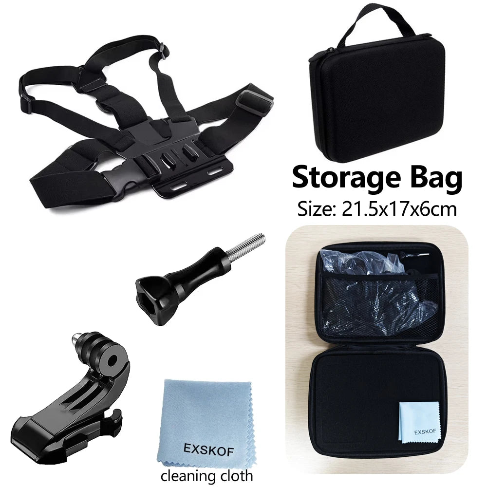 Adjustable Chest Strap Mount Harness Holder For GoPro Hero 13 12 11 10 9 Insta360 SJCAM AKASO DJI Osmo Action Camera Accessories