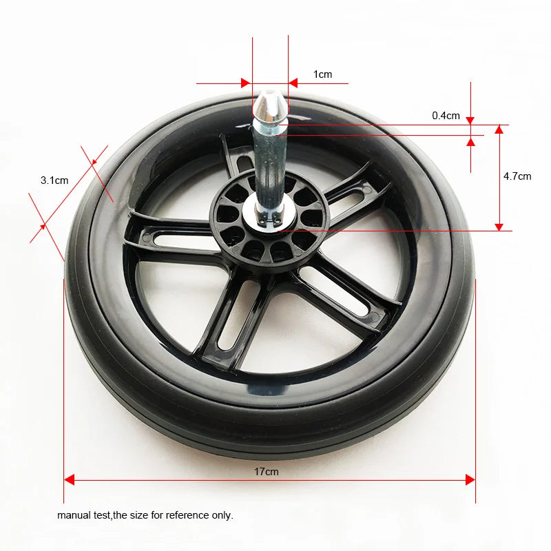 ONLY Melio 17CM Front Or Rear Wheel For Cybex Melio 2/3/Carbon/Pro Series Buggy Accessories Other Stroller Are NOT Compatible!!!