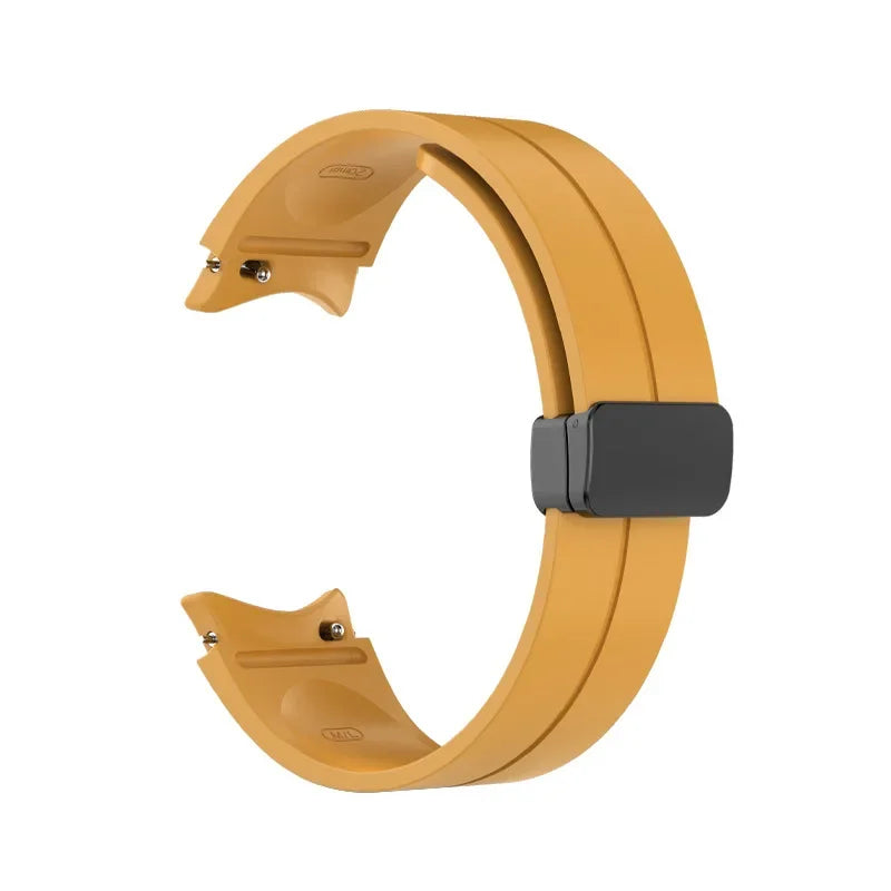 Original Silicone Band for Samsung Watch 7 6 5 4 Classic Strap 47mm 43mm 44mm 40mm Magnetic Buckle For Galaxy Watch 5 Pro 45mm