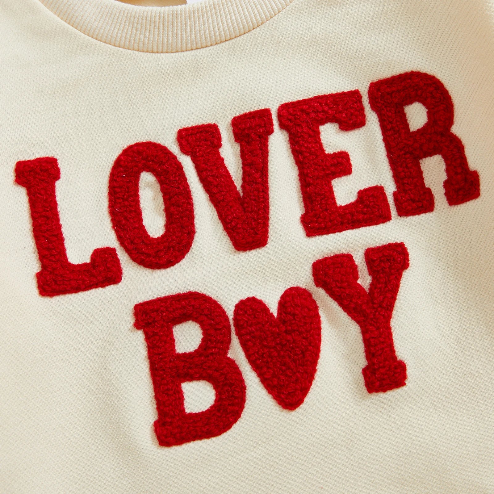 0-18M Baby Valentine Sweatshirt Romper Boys Girls Spring Fall Clothing Newborn Toddler Long Sleeve Letter Print Romper Jumpsuits
