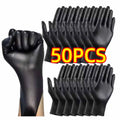 Black Pure Nitrile Disposable Gloves Durable Household Cleaning Gloves Suitable For Kitchen Cleaning Tattoos Beauty Salons