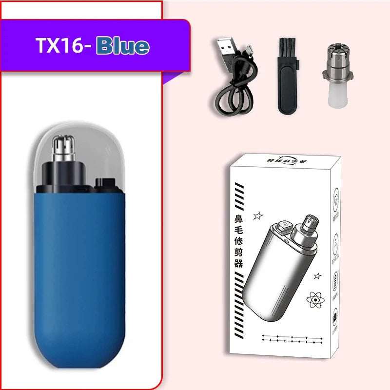 Rechargeable Nose Hair Trimmer and Facial Hair Remover for Men Nose Hair Shaver for Nasal Clearance - Portable Grooming Tool For