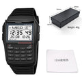 Multifunctional Men's Calculator Watch Fashion Luxury LED Electronic Watch Digital Sports  Watch Computer Style