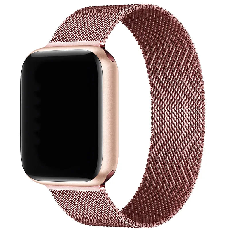 Strap For Apple watch Band 10 46MM 44mm 45mm 41mm 49mm 42mm 40mm 45mm Milanese Loop bracelet iwatch series 9 7 8 4 5 6 SE Ultra2