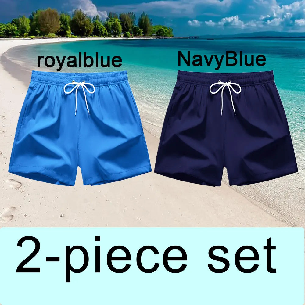 Swim Trunks Swim Shorts for Men Quick Dry Board Shorts Bathing Suit Breathable Drawstring With Pockets for Surfing Beach Summer