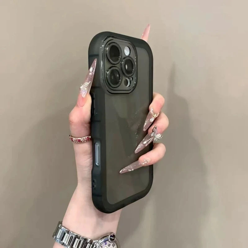 Soft Silicone Transparent Shockproof Phone Cases For iPhone 11 12 13 14 15 16 17 18 Pro Max Plus AIr Clear Bumper Cases Cover