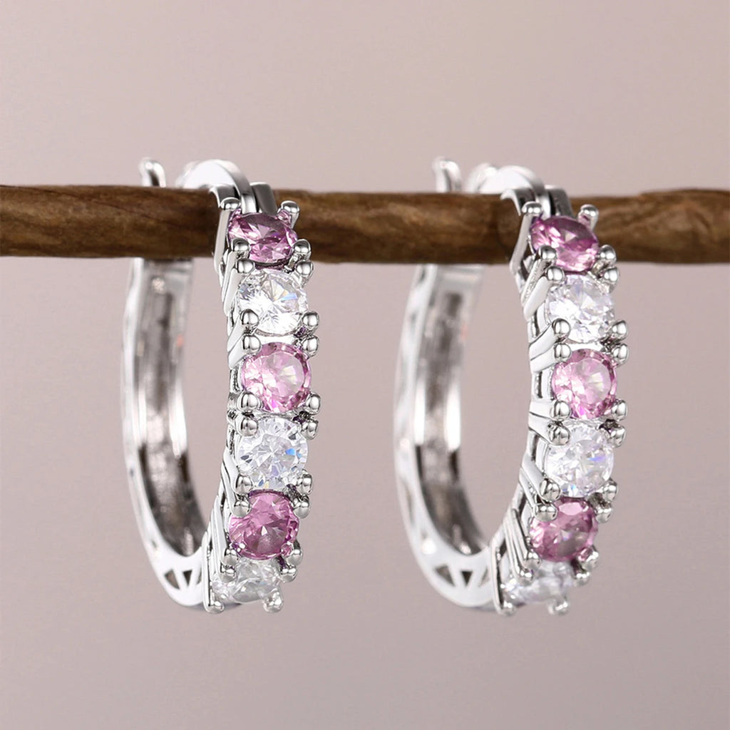 Huitan Unique Design Hoop Earrings Women Hollow Out Irregular Gold Color Earrings Wedding Engagement Party Luxury Trendy Jewelry