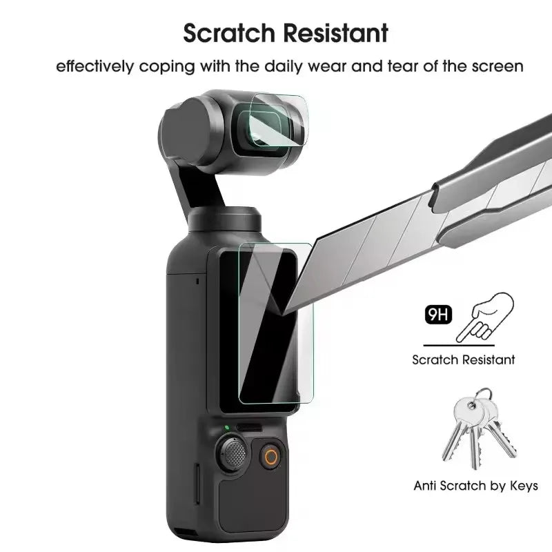 Tempered Glass Flim for DJI OSMO Pocket 3 Screen Protector Anti-Scratch Lens Film Protective Cover for DJI Pocket 3 Accessories