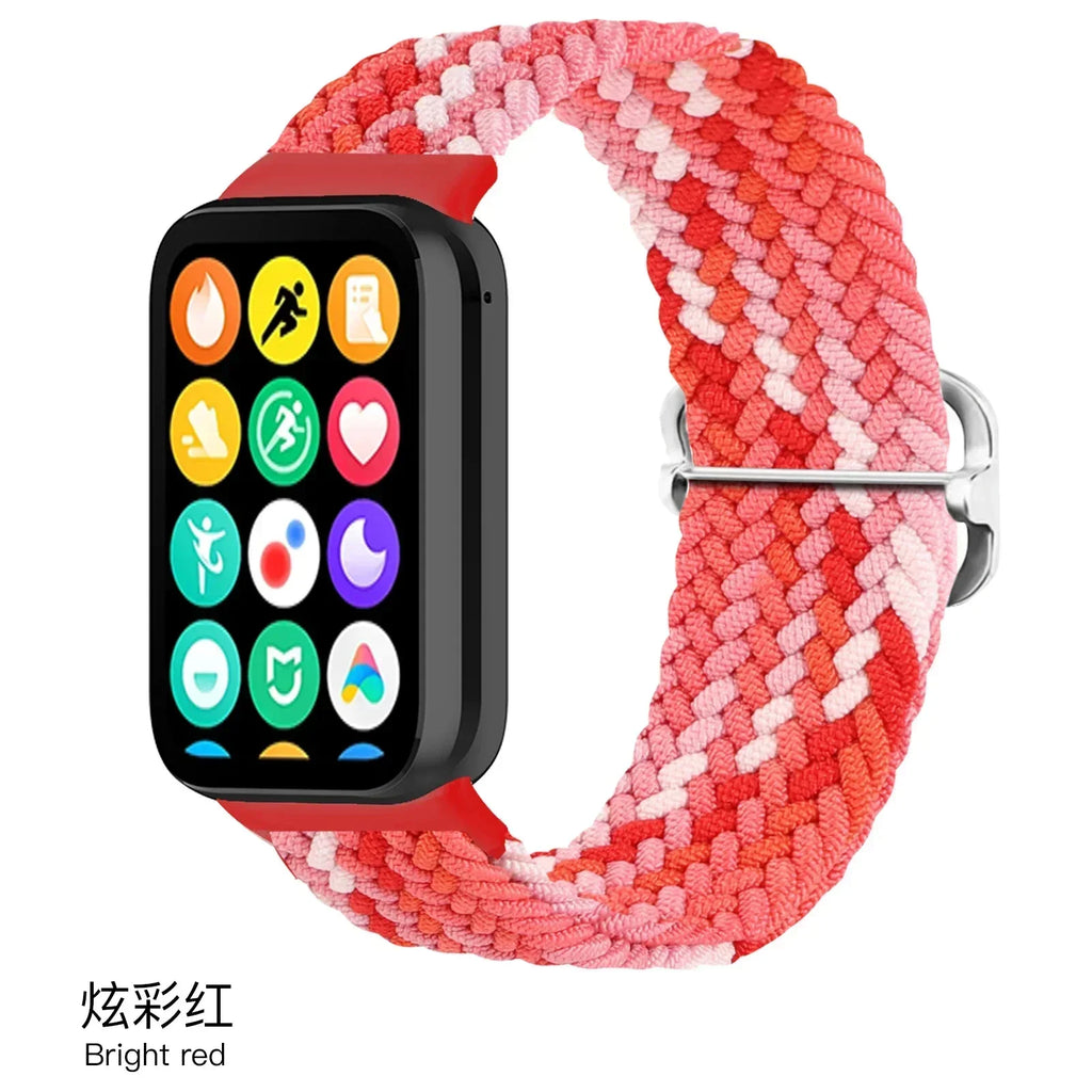 Nylon Strap for Xiaomi Mi Band 9/8 Pro Breathable Replaceable Bracelet Wristband Correa Redmi Watch 4/5/6 Watchband Accessories