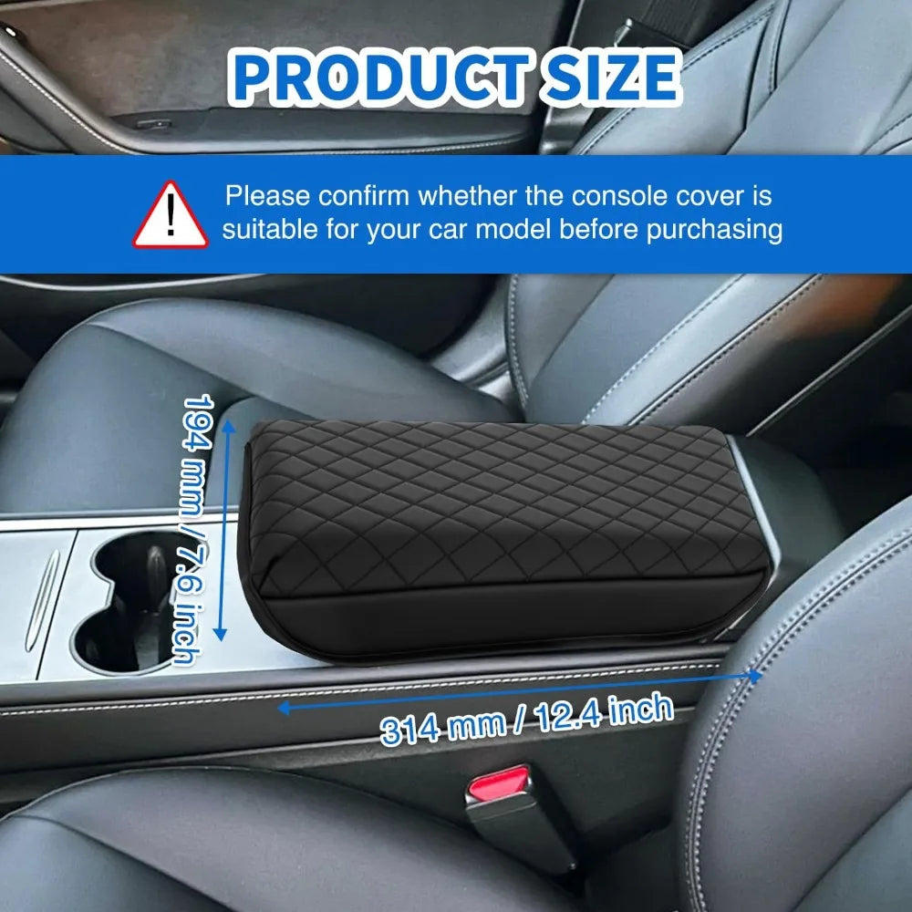 Nilight Center Console Cover Pad for Tesla Model 3 Tesla Model Y Accessories Armrest Cover for Car Middle Console Cushion Cover