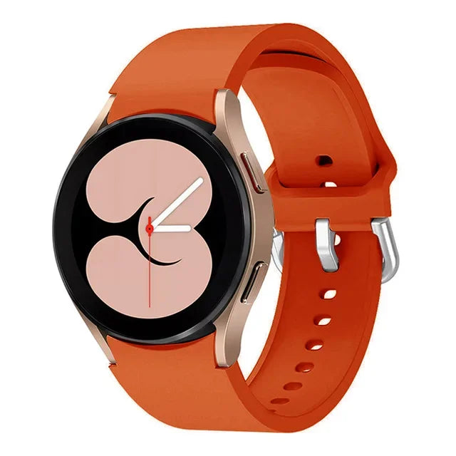 No Gap Silicone Strap For Samsung Galaxy Watch 6/4 Classic 47mm/43mm 5 Pro 45mm Bracelet Band For Galaxy Watch 7/6/5/4 40mm 42mm
