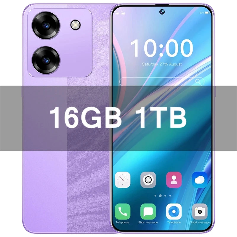 M7 Pro 12GB+512GB Smartphone 7.3inch 7800mAh 72+108MP Dual Android14 Cellphones Snapdragon8 gen3 SIM 5G Mobile phone AB22