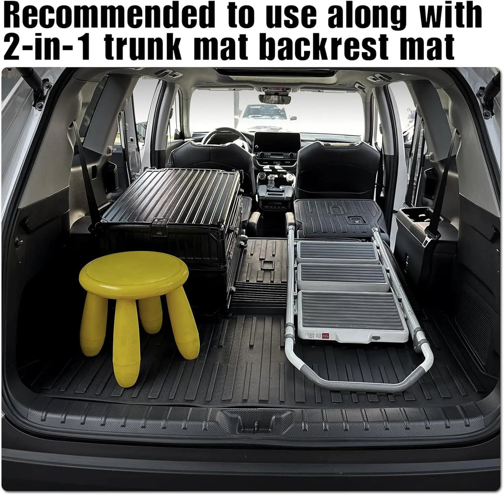 All-Weather TPE Seatback Mats for 2024-2026 Toyota Grand Highlander 7-Seat Captain Chairs, Durable Car Mat Accessories