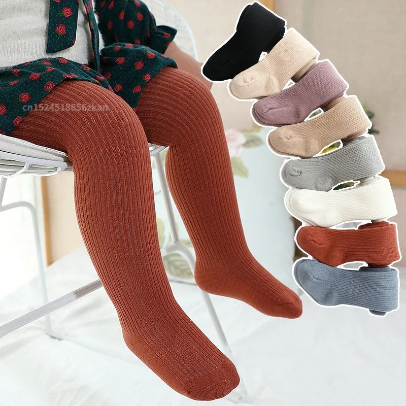 New Thicken Girls Tights for Winter Autumn 1 Pcs Warm Baby Girls Clothing Children Stockings 0-6 Years Old Solid Kids Pantyhose