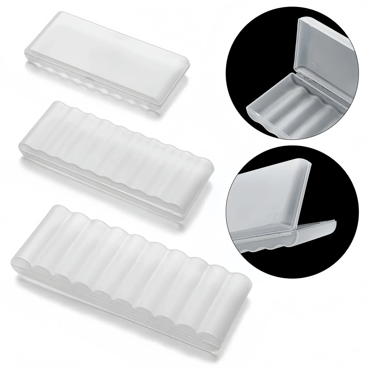 Waterproof Heavy-Duty 10 Slot Battery Case, Hard Plastic Organizer for AAA AA 18650 Batteries, Compact Travel Storage White,1PC