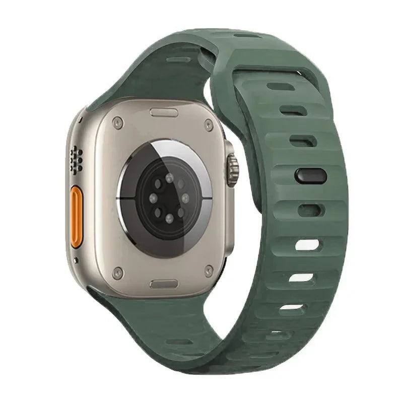 Silicone Strap for Apple Watch Band series 10 42mm 46mm 9 8 7 41 45mm ultra2 49mm 44 40 38 42mm Correa Band for Iwatch 6 SE 5 4