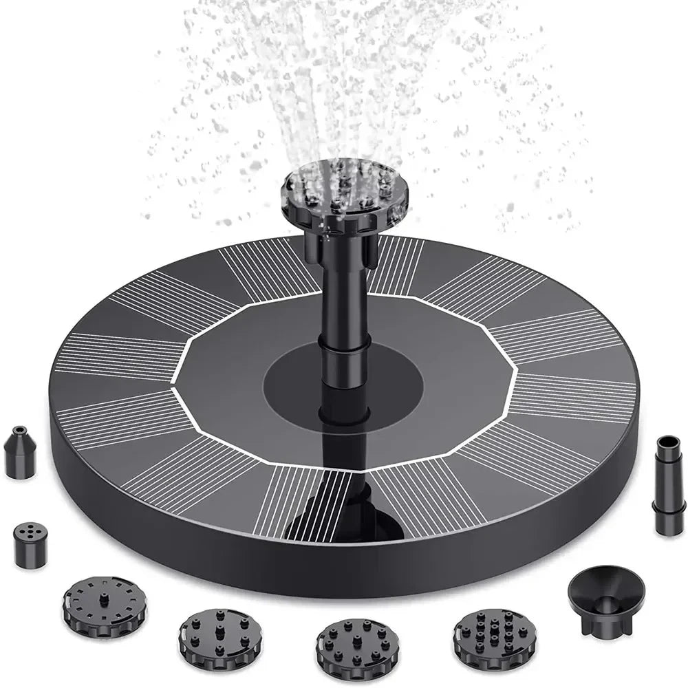 New Mini Solar Powered Water Fountain Outdoor Garden Pool Pond Bird Bath Waterfall Decoration Supplies