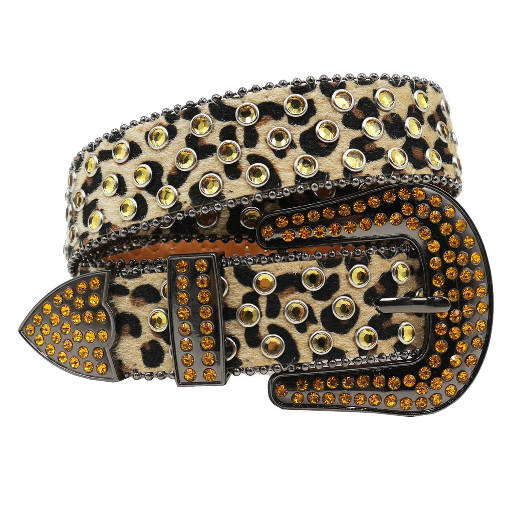 Hot Rhinestone Belts Studded Skull Lether Belts for Women Luxury Designer Brand Strap For Jeans Suppliers White Black