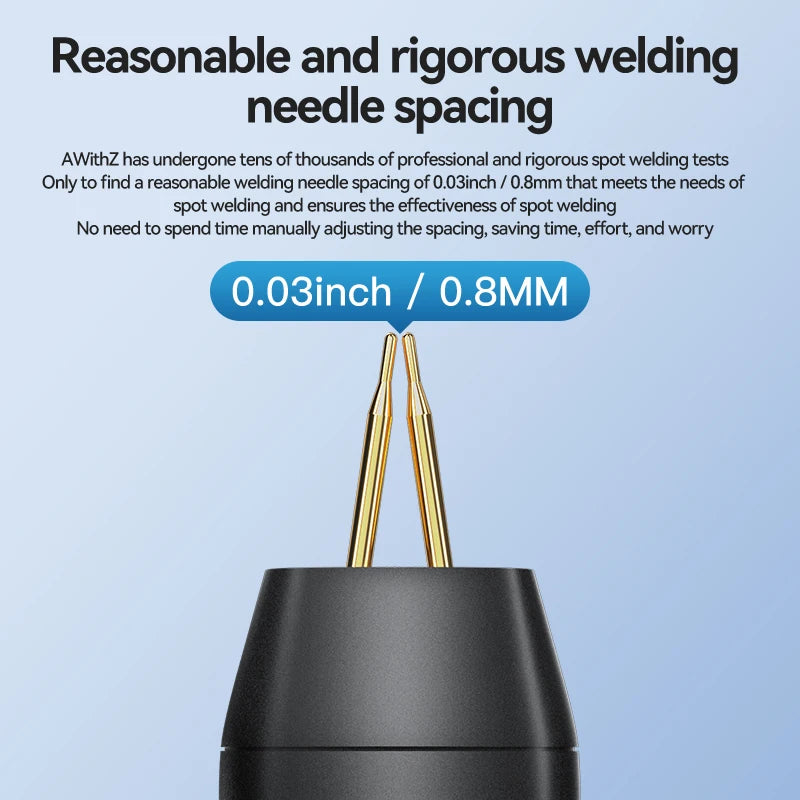 HOMEFISH Portable Spot Welder DIY Handheld Spot Welding Machine 11 Gears Adjustable Energy Storage Spot Welding