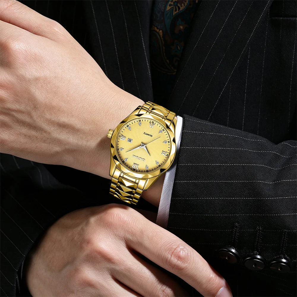 CADVAN Men's Calendar Watch, Perfect for Daily Casual and Formal Occasions - Shipped with A Tuner and Gift Box