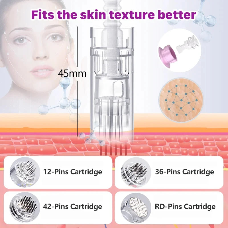 Authentic Dr. Pen Ultima M7 12Pcs 0.25mm Needles Multi-function Facial Mesotherapy Skin Wireless Electric Derma Beauty Device