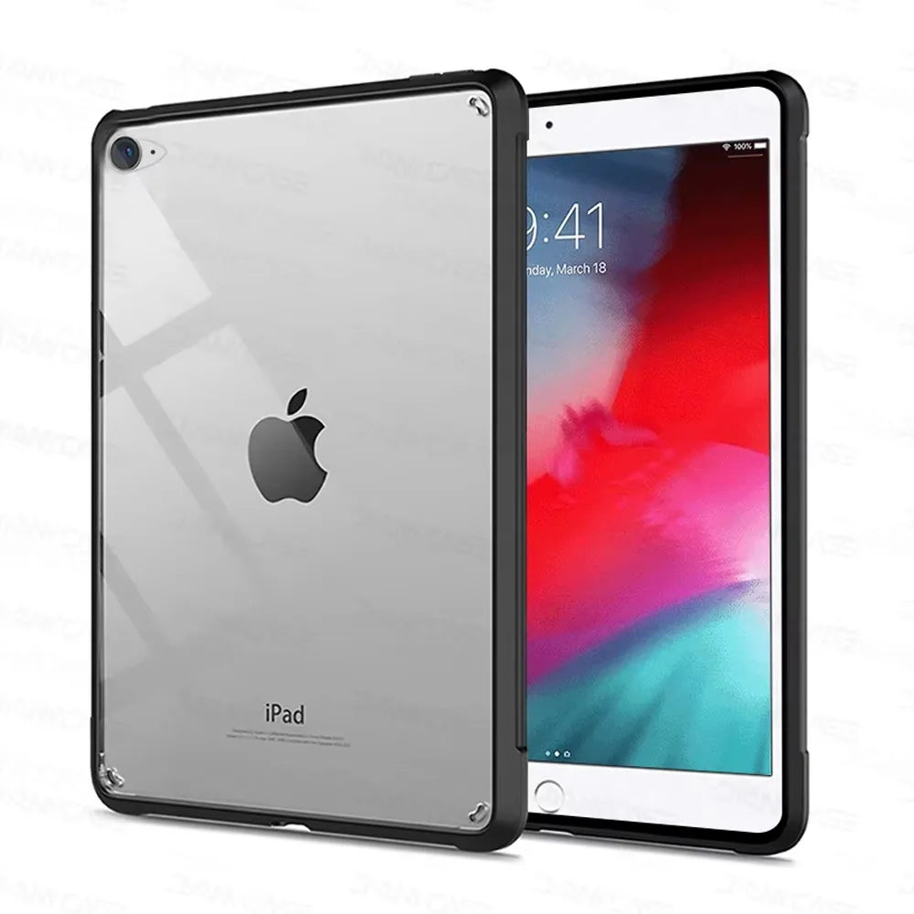 For iPad Mini 6 7 Case 10.2 9/8/7th Generation 9.7 5/6th Air 4/5 10.9 10.5 Pro 11 2022 10th 10.9 Silicon Transparent Cover Funda