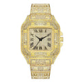 Luxury Diamond Men Women Watches Gold Watch Ladies Wrist Watch Luxury Rhinestone Unisex Bracelet Watches Female Clock 2024 New