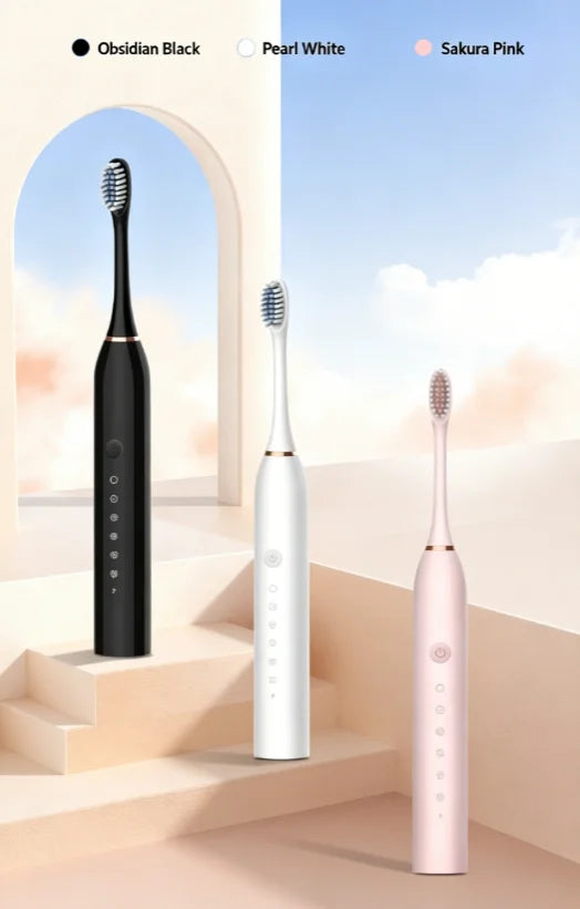 Electric Ultrasonic Toothbrush 6-Speed USB Rechargeable Waterproof Soft Bristles for Adults And Couples