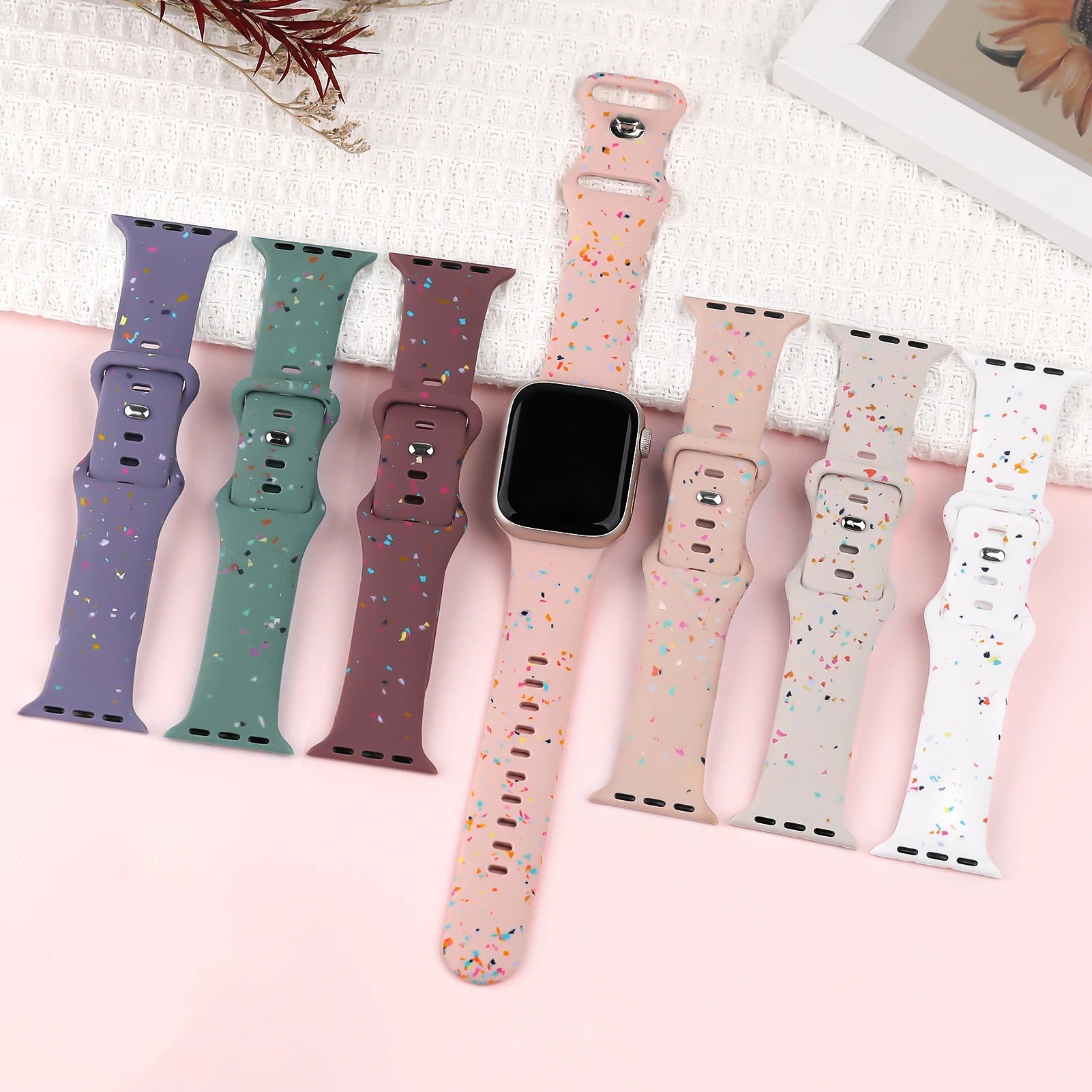 Sport Silicone Loop for Apple watch band 40mm 45mm 44mm 41mm 38mm 49mm Soft bracelet iwatch Series 9 8 7 6 5 3 SE Ultra 2 strap