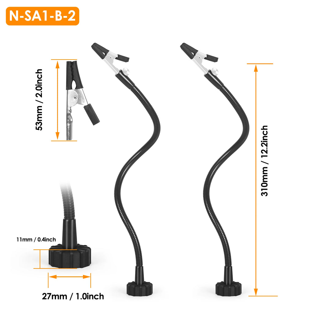 NEWACALOX Magnetic Mini Soldering Flexible Arm PCB Circuit Board Hoder Soldering Tool for Jewelry Making/Electronic Repair
