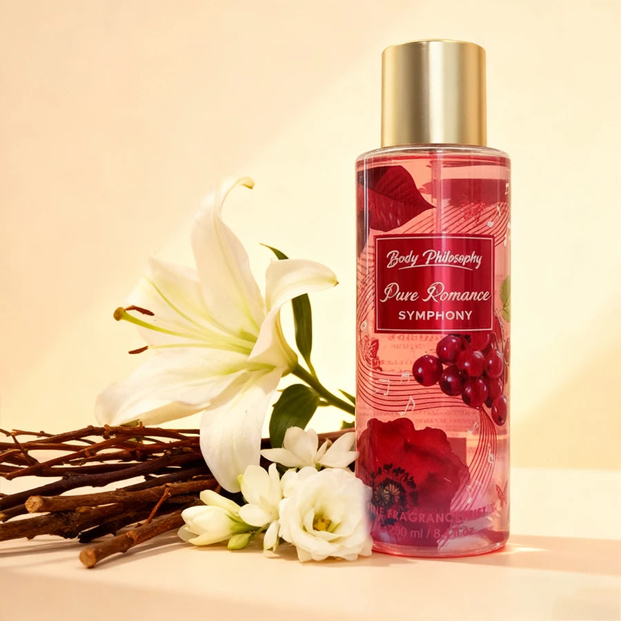 Women's Body & Hair Mist 8.4oz - 6 Fruity & Floral Scents, Spring/Summer Pheromone Fresh Fragrance Spray Perfume