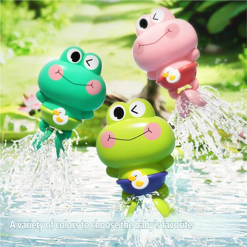 Gowinbaby Clockwork Frog Bath Toy Kids Floating Swimming Frog Children Bathtub Play Toy