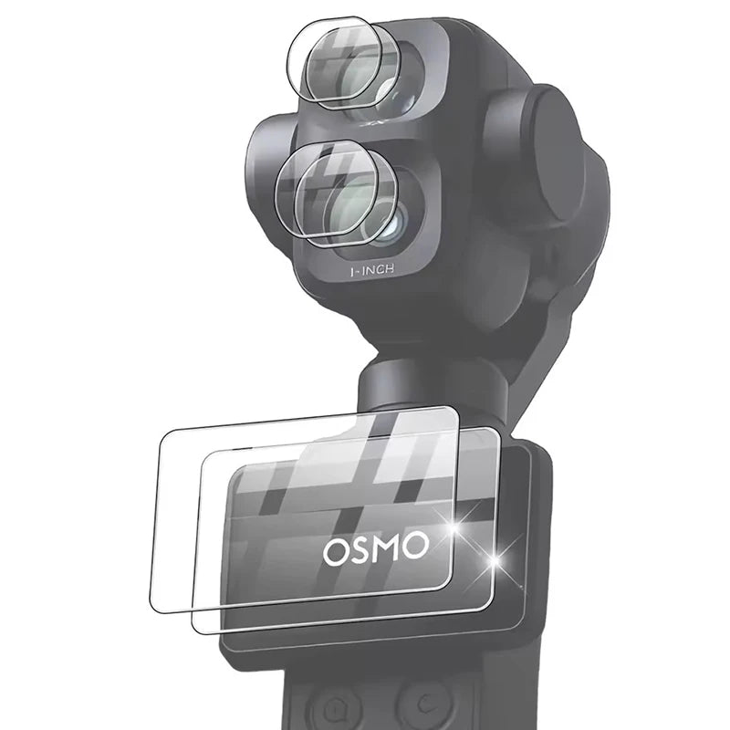 Tempered Glass Flim for DJI Osmo Pocket 4 Pro Action Camera Accessories Screen Protector Lens Film Cover for Pocket 4P