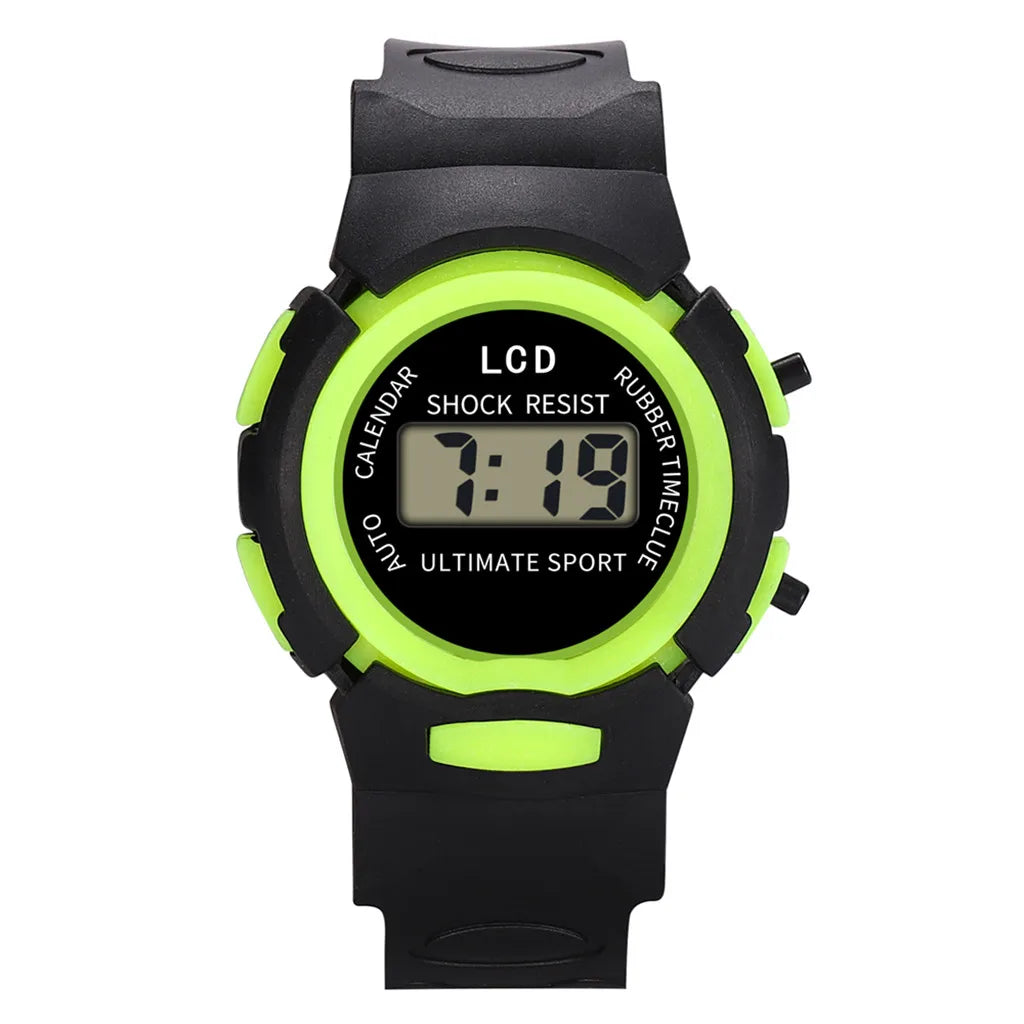 Waterproof Children Boys Digital LED Sports Watch Kids Alarm Date Watch Gift Children Casual Watches Bracelet