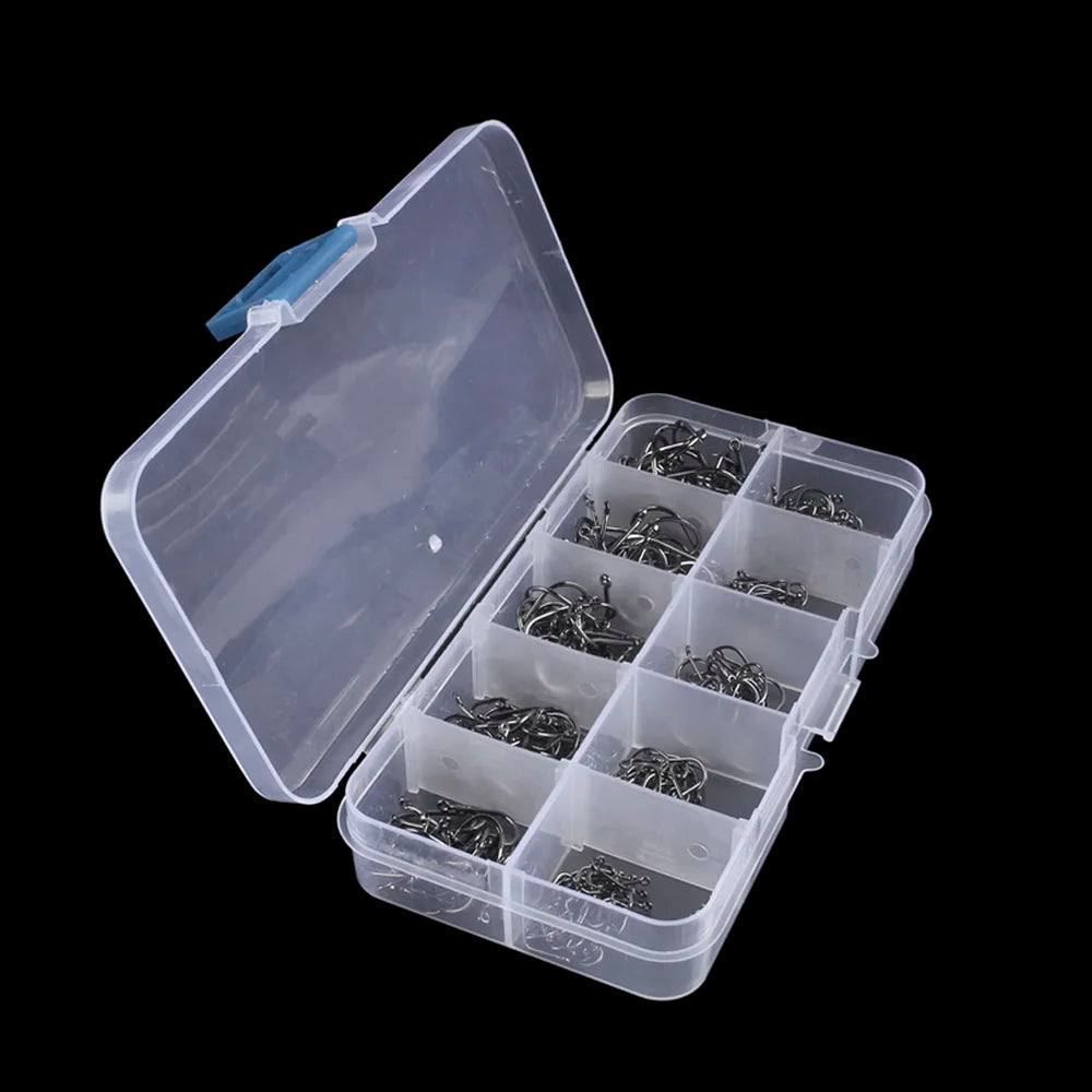 High Carbon Steel Fish Hook Iron Barbed Hooks For Saltwater Freshwater