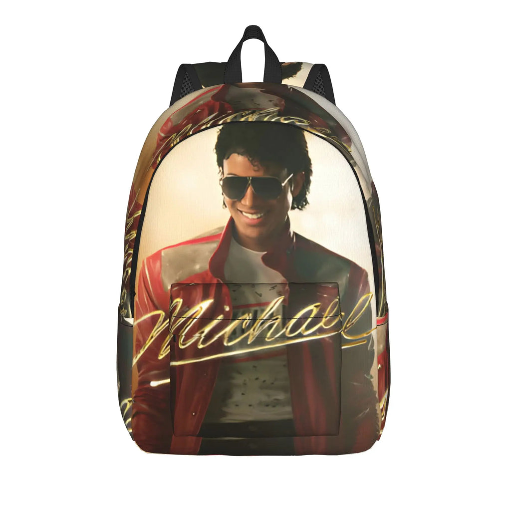 Michael Jacksons Musical Movie 2026 Cool Backpack with Pocket Student Business  Daypack for Men Women Laptop Canvas Bags