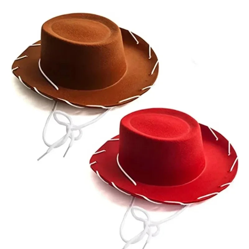 Cowboy Western Hats and Bandanas for Kids Costume Hat Accessories for Toddler Child Theme Birthday Party Halloween Costume Dress
