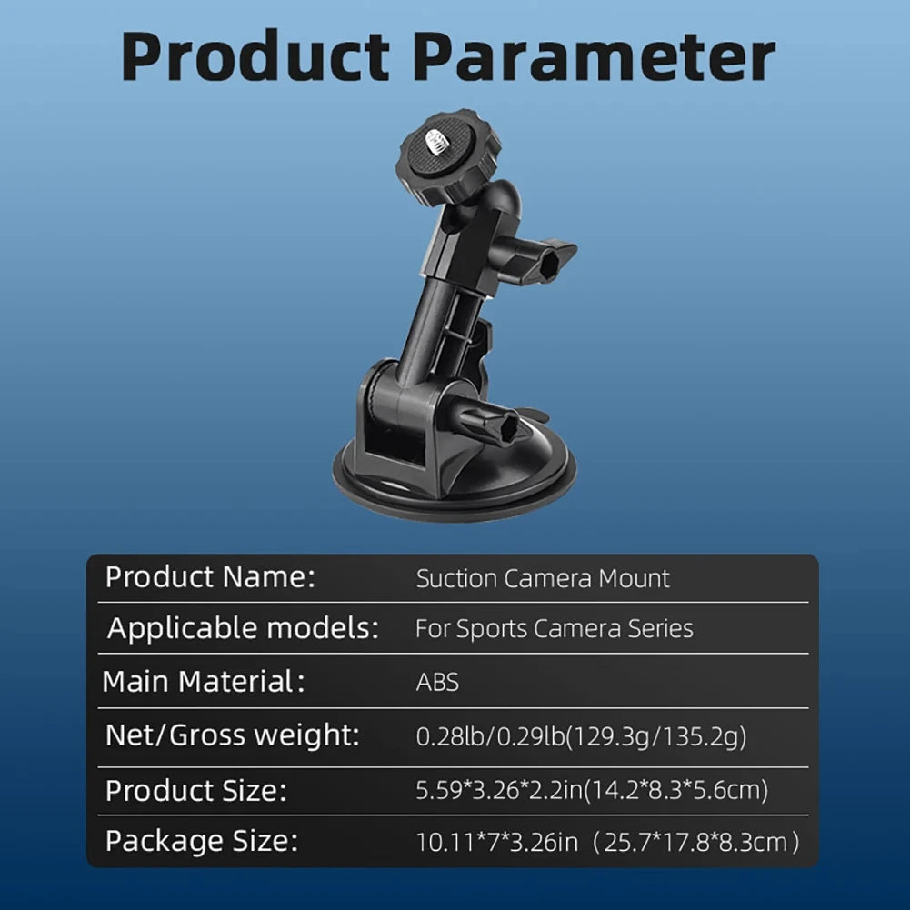 For DJI OSMO Pocket 4P/4/3 Camera Car Holder Bar Suction Cup Mount Adapter Gimbal Camera Car Mounted Holder Camera Accessories
