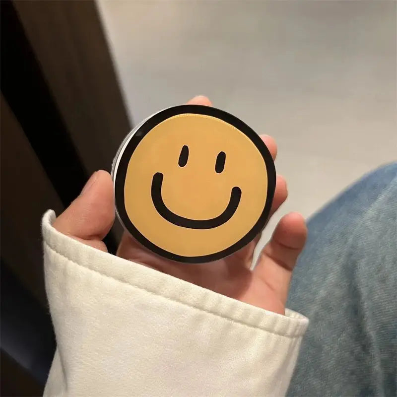 Korean Style Ins Smiling Flower Magsafe Magnetic Suction Phone Airbag Holder Detachable Rotatable and Extendable