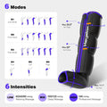 Leg Compression Massager for Circulation and Pain Relief,Air Compression Boots for Fast Recovery, 6 Mode,6 Intensity,Full Leg Massager for Muscle Relaxation- for Athletes, Gym